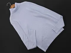 MISCH MASCH ミッシュマッシュ リブ タートルネック ニット セーター sizeM/水色 ◇■ レディース