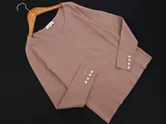 NATURAL BEAUTY BASIC ナチュラルビューティーベーシック Vネック ニット セーター sizeM/ピンクベージュ ◇■ レディース