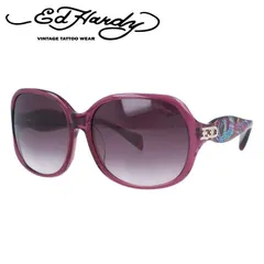 【訳あり】エドハーディー サングラス アジアンフィット Ed Hardy PHOENIX（BURGUNDY） 60サイズ バタフライ型 アウトレット品 ユニセックス メンズ レディースのサムネイル