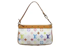 極美品 LOUIS VUITTON ルイヴィトン ポシェット アクセソワール アクセサリーポーチ M92649 モノグラム マルチカラー 村上隆 中古 4b011415