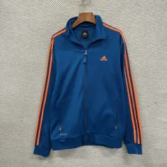 アディダス 刺繍 ロゴ 3本線 トラックジャージ ジャージ ジップアップ 105 M09385