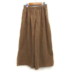スタディオクリップ Studio Clip スカンツ パンツ ワイド コーデュロイ イージー 綿混 M ライトブラウン 茶 /HT23