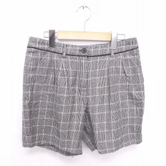 マッキントッシュフィロソフィー MACKINTOSH PHILOSOPHY パンツ ショート 千鳥格子 ウール ジップフライ 38 グレー ブラック 灰 黒 /TT26のサムネイル