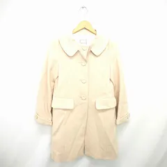 アナトリエ ANATELIER コート アウター ラウンドカラー 膝下丈 ウール 長袖 38 ライトベージュ 薄茶 /TT18のサムネイル