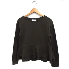 アーバンリサーチ サニーレーベル URBAN RESEARCH Sonny Label スウェット トレーナー 長袖 ボートネック 裾フレア 無地 コットン 綿 F カーキ /FT28