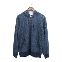 タケオキクチ TAKEO KIKUCHI スウェット パーカー フーディー ハーフジップ 4 チャコール ネイビー 紺 /FT9