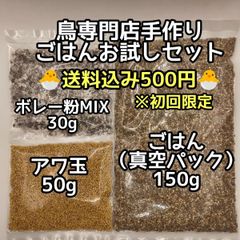【初回限定】鳥専門店手作りごはんお試しセット 送料込み500円