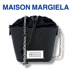 メゾンマルジェラ MAISON MARGIELA ハンドバッグ ショルダーバッグ 5AC バケットバッグ 黒 ブラック レディース ブランド 美品