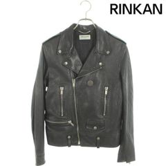 サンローランパリ  L01/506799 YC2IF クラシックモーターサイクルライダースレザージャケット メンズ 48