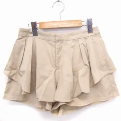 ジルスチュアート JILL STUART パンツ キュロット フレア ショート 無地 シンプル 2 ベージュ /FT39のサムネイル