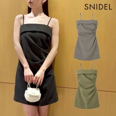 【SALE50%OFF】【即納】 スナイデル SNIDEL ワンピース 25秋冬 ウールベアミニワンピース ミニ丈 ノースリーブ セットアップ swfj254160 swfo254178