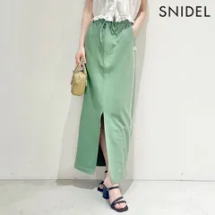 【SALE50%OFF】【即納】 スナイデル SNIDEL ボトムス 25秋冬 UVカットスウェットタイトスカート ロング丈 ジャージ スリット セットアップ swcs254108