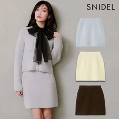 【SALE50%OFF】【即納】 スナイデル SNIDEL ボトムス 25秋冬 フォックスニットスカート ミニ丈 swns254101 swnj254097
