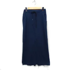 アズールバイマウジー AZUL by moussy イージー ペンシルスカート タイトスカート ロング丈 無地 コットン 綿 S ネイビー 紺 /FT8