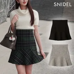 【SALE50%OFF】【即納】 スナイデル SNIDEL ボトムス 25秋冬 ヘムフレアスカート ミニ丈 スカート フレア swfp255044
