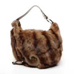 FENDI フェンディ ショルダーバッグ パイソン ファー【中古】