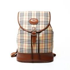 BURBERRY バーバリー リュック・デイパック キャンバス レザー ノバチェック【中古】