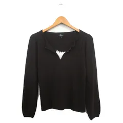 ハリス HARRISS ニット セーター 長袖 コットン シンプル 36 ブラウン 茶 /KT23