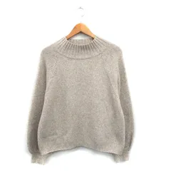 アルシーヴ archives ニット セーター 長袖 ハイネック シンプル F ベージュ /KT13