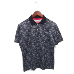 ニューバランス NEW BALANCE 国内正規品 ゴルフウェア ポロシャツ 総柄 半袖 4 チャコールグレー /TTのサムネイル