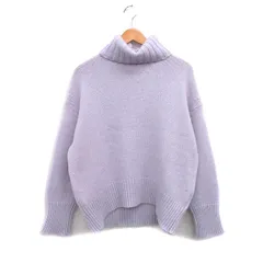 ギャルリーヴィー GALERIE VIE トゥモローランド ニット セーター 長袖 タートルネック ウール S パープル 紫 /KT22