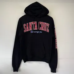 古着 チャンピオン Champion パーカー フーディー プルオーバー 袖プリント カレッジプリント スポーツ XS  ブラック メンズ