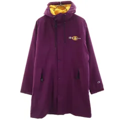 Champion チャンピオン トレーニング ベンチコート L パープル 裏ボア メンズ 古着