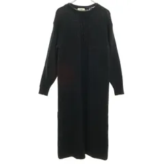BEAMS HEART ビームスハート 長袖 ニット ワンピース ブラック レディース 古着