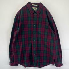 古着 エルエルビーン L.L.Bean 長袖シャツ ネルシャツ ボタンダウン チェック柄 胸ポケット L マルチカラー メンズ