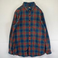 古着 エルエルビーン L.L.Bean 長袖シャツ ネルシャツ ボタンダウン チェック トラディショナルフィット M マルチカラー メンズ