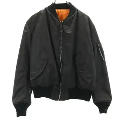 GREENBRIER IND グリーンブライヤー USA製 MA-1 フライトジャケット M ブラック ミリタリー メンズ 古着