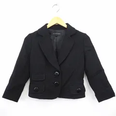 ジルスチュアート JILL STUART ジャケット アウター テーラード 無地 シンプル 長袖 ウール S ブラック 黒 /MT7