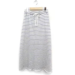 アズノウアズ ピンキー AS KNOW AS PINKY イージー Aライン スカート ロング マキシ丈 コットン 綿 ※ ライトグレー /FT47