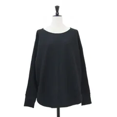 DES PRES デプレ カットソー ブラック 黒 サイズ:FREE | 24秋冬 ニット コンビネーション ボートネック プルオーバー / カットソー | ドルマンスリーブ ラウンドヘム ワイド ウール | 日本製 | トップス 長袖【レディース】【中古】