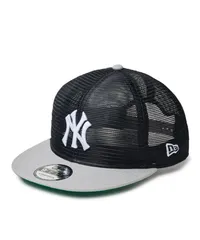 【ムラスポ公式】新品 NEW ERA ニューエラ キャップ 帽子 9FIFTY トラッカー MLB All Mesh ニューヨーク・ヤンキース クーパーズタウン ネイビー グレーバイザー 14388560
