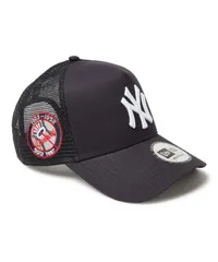 【ムラスポ公式】新品 NEW ERA ニューエラ キャップ 帽子 9FORTY A-Frame トラッカー MLB Side Patch ニューヨーク・ヤンキース ネイビー 14388606