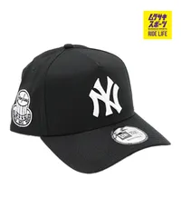 【ムラスポ公式】新品 NEW ERA ニューエラ キャップ 帽子 9FORTY A-Frame ニューヨーク・ヤンキース MLBCO ブラック ホワイト 14730483