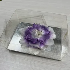 【未使用品】髪飾り　振袖　卒業式　成人式　前撮り　七五三　紫　6