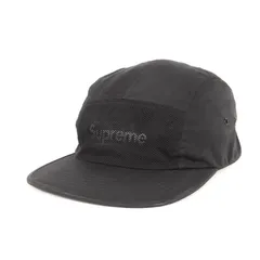 Supreme シュプリーム キャップ | フロントメッシュ ボックスロゴ キャンプキャップ (Front Panel Mesh Camp Cap) | ブラック 黒 | ブランド 帽子【メンズ】【中古】
