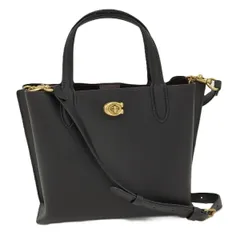COACH ウィロウ トート 24 2WAYバッグ レザー ブラック C8869