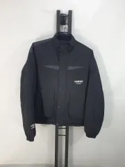 アンブロ ショートダウン リップストップ 軽量 オーバーサイズ ジャケット ブラック xs