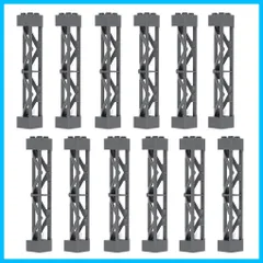 【数量限定】基礎板 互換性 屋根 パーツ ブロック 3角柱 クラシック 12本 柱 セット INIBUD