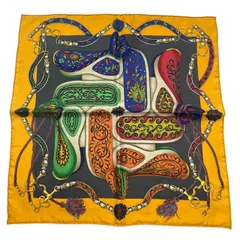 新品同様 HERMES エルメス シルク スカーフ Festival フェスティバル マルチカラー