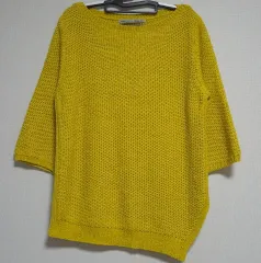ザラ ZARA アシンメトリー 7分 ニット L