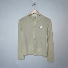 コム・デ・ギャルソン PLAY ヴィンテージ ニット カーディガン アイボリー レディース L