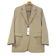 ジーユー オーバーサイズテーラードジャケット 未使用 211-345589 アウター レディース Mサイズ ベージュ GU