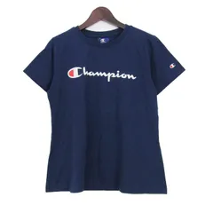 チャンピオン 半袖Ｔシャツ ロゴＴ 未使用 コットン100% トップス レディース Mサイズ ブルー×ホワイト Champion