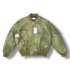 参考上代83600円 未使用 MIYAGIHIDETAKA 25AW Military MA-1 ミリタリー フライトジャケット ミヤギヒデタカ MH025-2 カーキ XL （6740M）