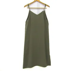 ナチュラルビューティーベーシック ワンピース キャミワンピ ブランド トップス レディース Sサイズ カーキ NATURAL BEAUTY BASIC 【中古】