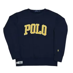 M POLO RALPH LAUREN ビックロゴ 刺繍 ネイビー スウェット